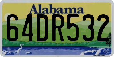 AL license plate 64DR532
