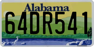 AL license plate 64DR541