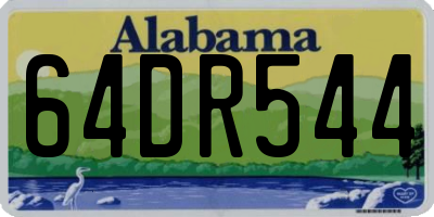AL license plate 64DR544