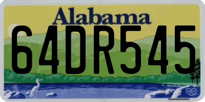 AL license plate 64DR545