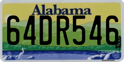 AL license plate 64DR546