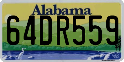 AL license plate 64DR559