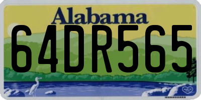 AL license plate 64DR565
