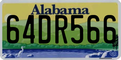AL license plate 64DR566