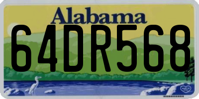 AL license plate 64DR568