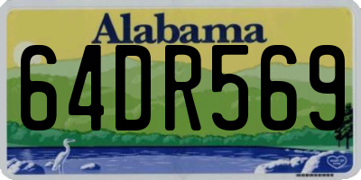 AL license plate 64DR569