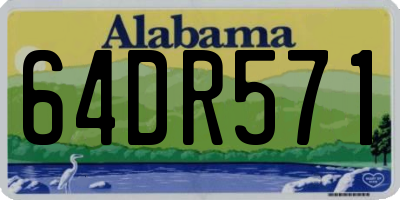 AL license plate 64DR571