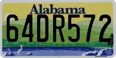 AL license plate 64DR572