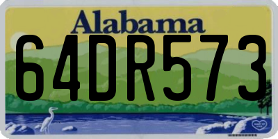 AL license plate 64DR573