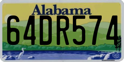 AL license plate 64DR574