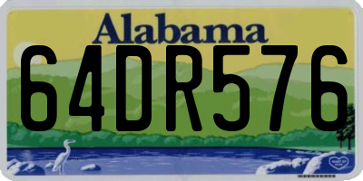 AL license plate 64DR576