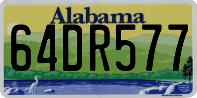 AL license plate 64DR577
