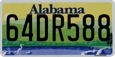 AL license plate 64DR588