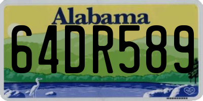AL license plate 64DR589