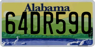 AL license plate 64DR590