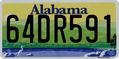 AL license plate 64DR591