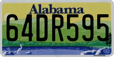 AL license plate 64DR595