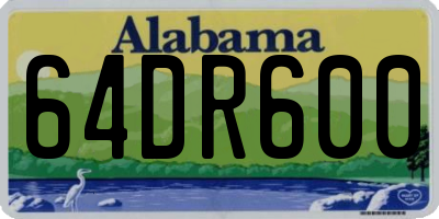 AL license plate 64DR600
