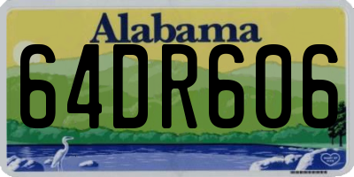 AL license plate 64DR606