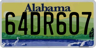 AL license plate 64DR607