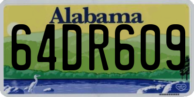 AL license plate 64DR609
