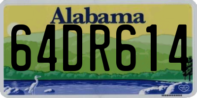 AL license plate 64DR614