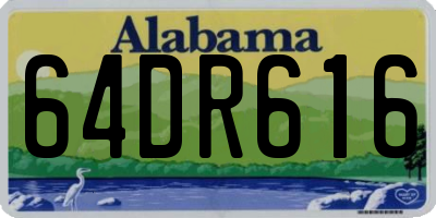 AL license plate 64DR616