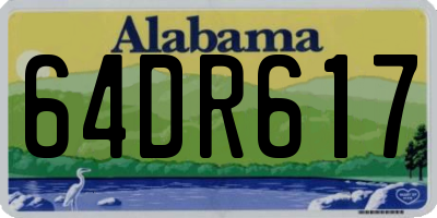 AL license plate 64DR617