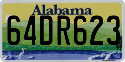 AL license plate 64DR623