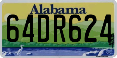 AL license plate 64DR624