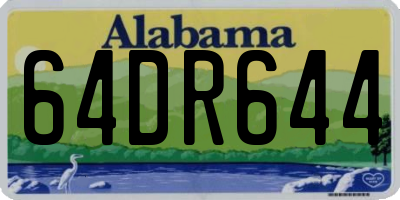 AL license plate 64DR644