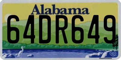 AL license plate 64DR649