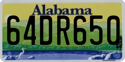 AL license plate 64DR650