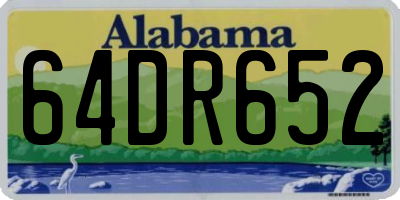 AL license plate 64DR652