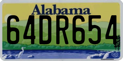 AL license plate 64DR654