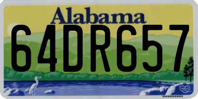 AL license plate 64DR657