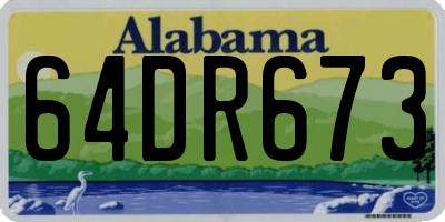 AL license plate 64DR673