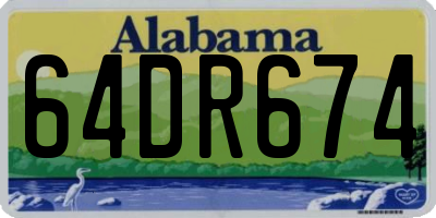 AL license plate 64DR674