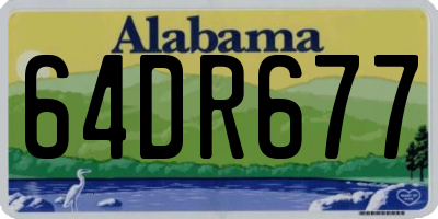 AL license plate 64DR677