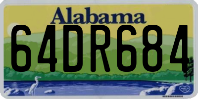 AL license plate 64DR684