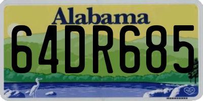 AL license plate 64DR685