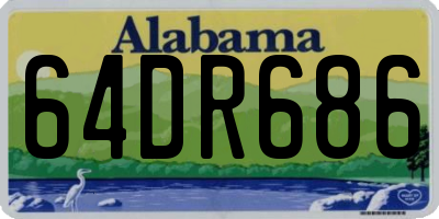 AL license plate 64DR686