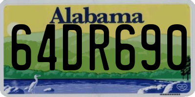 AL license plate 64DR690