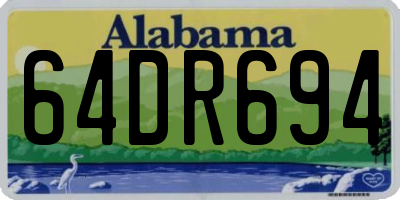 AL license plate 64DR694
