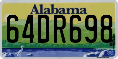 AL license plate 64DR698