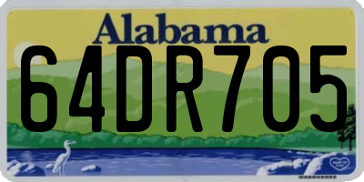 AL license plate 64DR705