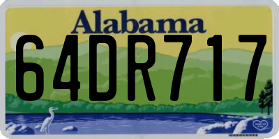AL license plate 64DR717