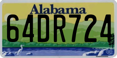 AL license plate 64DR724