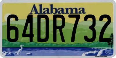 AL license plate 64DR732