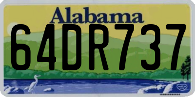 AL license plate 64DR737